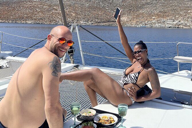 Ag. Nikolaos Catamaran to Spinalonga - Gourmet Meal & Water Toys - Mirabello Bay time: your schedule becomes flexible