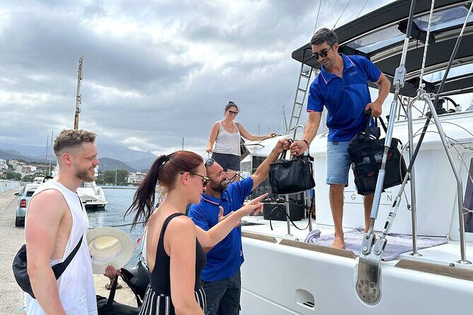 Ag. Nikolaos: Catamaran Trip with Sushi, Drinks, & Water Toys - The boat setup: shade, toys, and the comfort details that matter