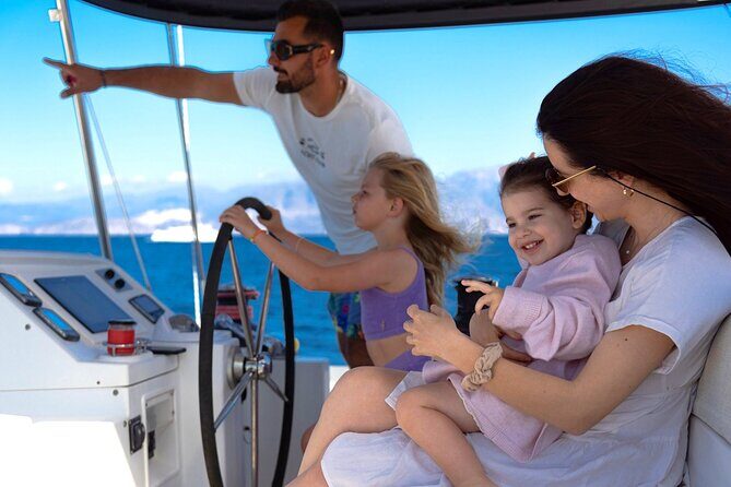 Ag. Nikolaos: Catamaran Trip with Sushi, Drinks, & Water Toys - Food and drinks onboard: dinner, coffee/tea, and a real open-bar setup