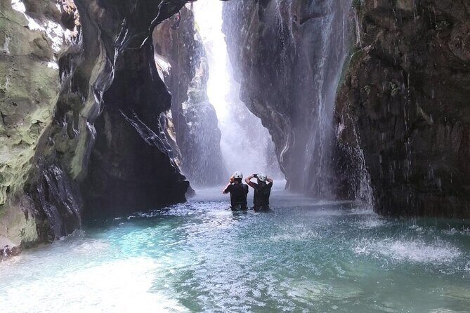 Canyoning in the water - Kourtaliotiko Gorge - Start point at Koxare: get your bearings before you lock in plans