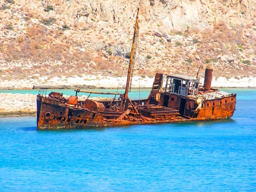 Chania Areas/Kalyves:Gramvousa Island & Balos,Boat Tkt Extra - The route: how the day flows from Chania or Kalyves to Kissamos Port