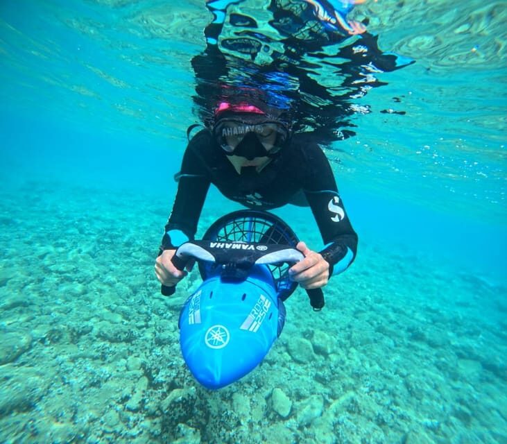 Chania: Sea Scooter Snorkeling boat tour - Entering the tour at Omega Divers in Chania