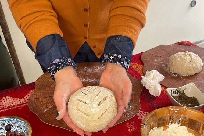 Chania Sourdough Bread Class - Olive Oil Tasting - Farm Time: Harvesting Veggies and Building Cretan Salad