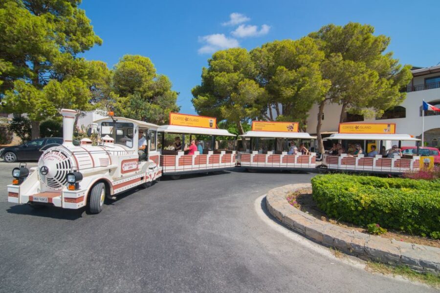 Chersonissos: Mini-Train City Highlights Tour - Analipsi and Anisaras: long sandy beaches you can return to later