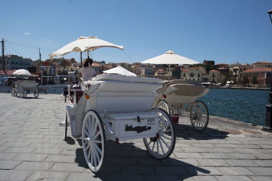 Crete: Chania, Lake Kournas and Rethymno Tour - Chania market streets: leather, pottery, and smart souvenir buying