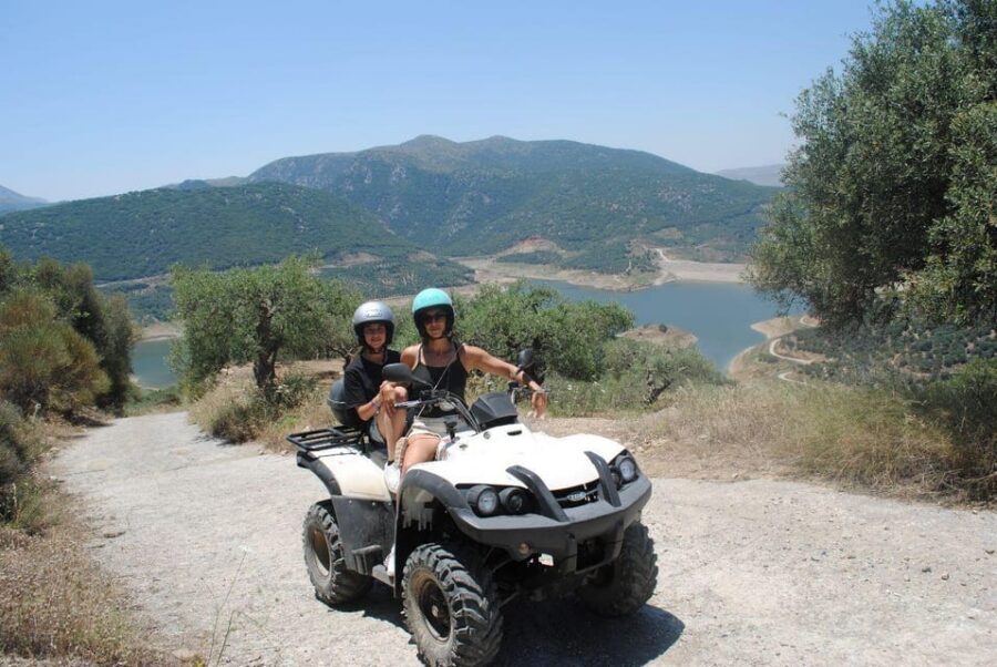 Crete: Off-Road Quad Safari Evening Tour with Hotel Transfer - St. George Selinari Monastery: a photo pause with a calmer pace