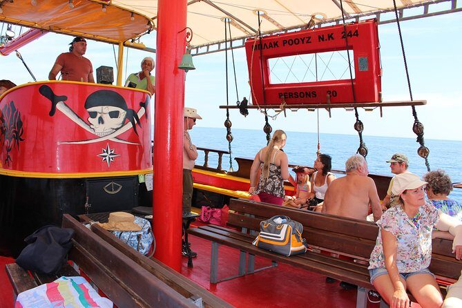 Crete Pirate Ship Cruise with the Black Rose to Stalis and Malia - Boat practicalities: what to plan for when you’re on the water