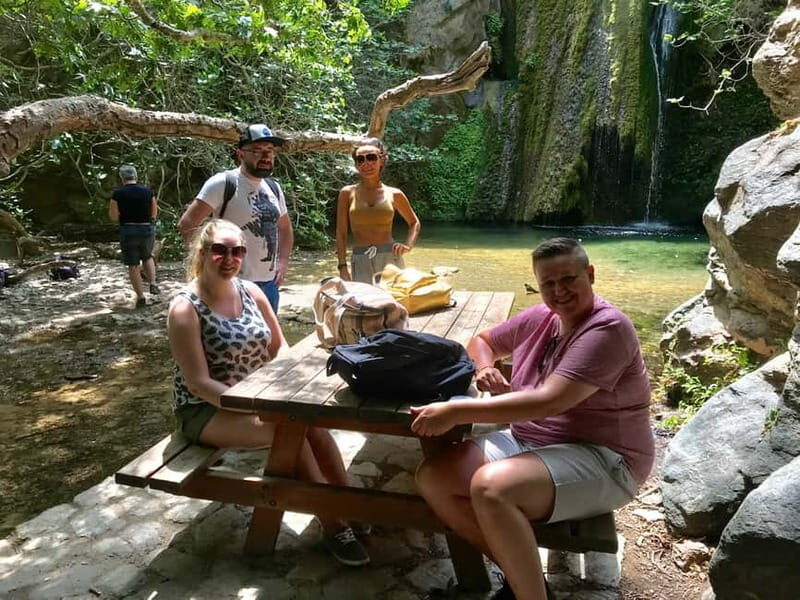 Crete: Richtis Waterfall Full-Day Tour with Olive Tasting - Richtis by 4x4: pickup, Mirabello Bay drive, and off-road drop to the water