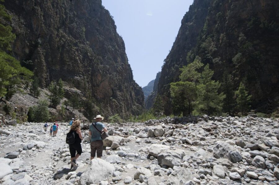Crete: Samaria Gorge Hike - Iron Gates: the gorge narrows and the world gets louder