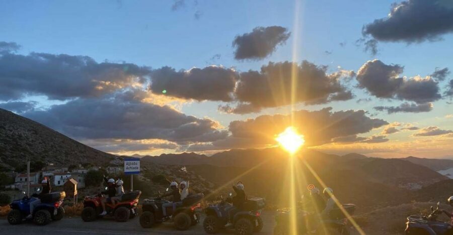 Crete: Sunset or Morning Quad with Local Products Tasting - Riding out of Agia Pelagia: sea cliffs, quiet paths, and the Achlada turn