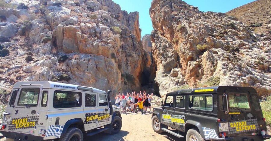 Crete: Trypiti Beach Off-Road South Tour w/ Lunch & Wine - Transport and comfort: AC helps, but the ride is still off-road