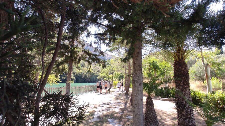 Crete: Trypiti Beach Off-Road South Tour w/ Lunch & Wine - Zaros Lake: a scenic reset before the off-road work starts