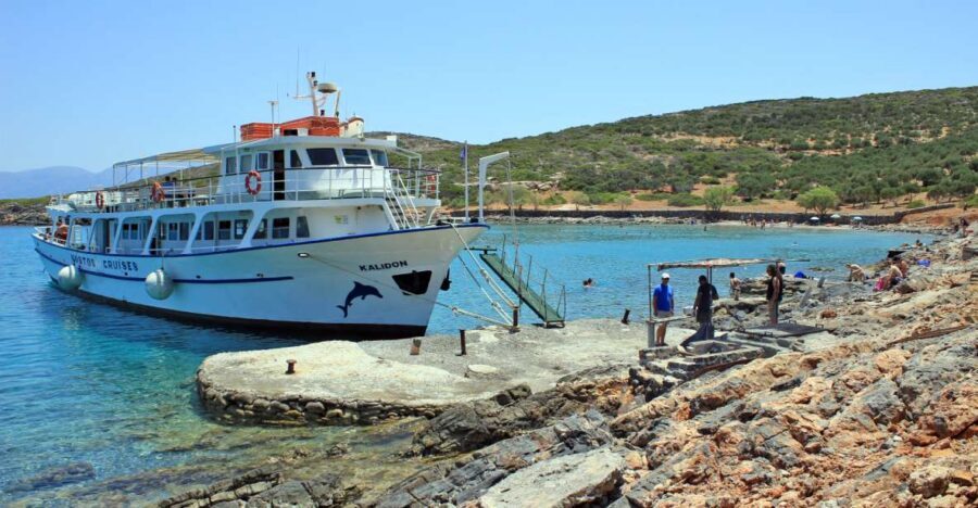 From Ag. Nikolaos: Spinalonga & Kolokytha Cruise with Lunch - Sailing through Mirabello Bay: the coast views you’re paying for
