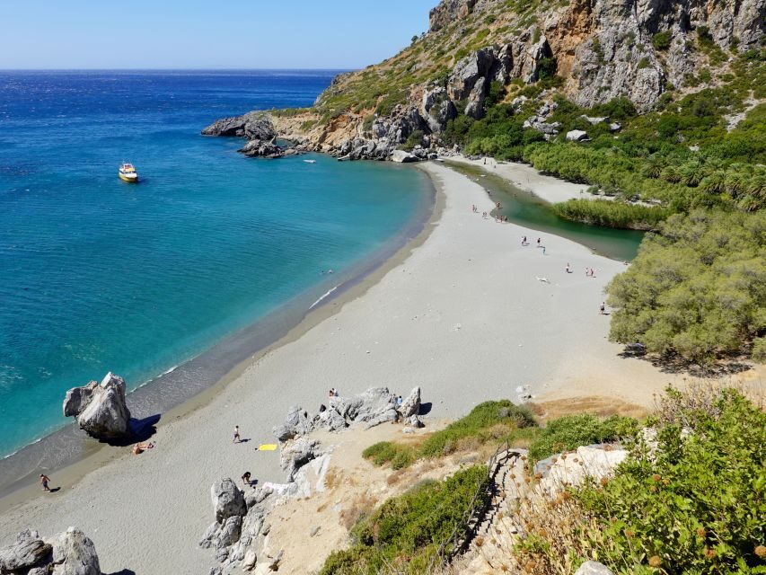 From Chania: Preveli Palm Beach Day Tour - Preveli Beach: famous south-coast sand, plus wind and pebbles to plan for