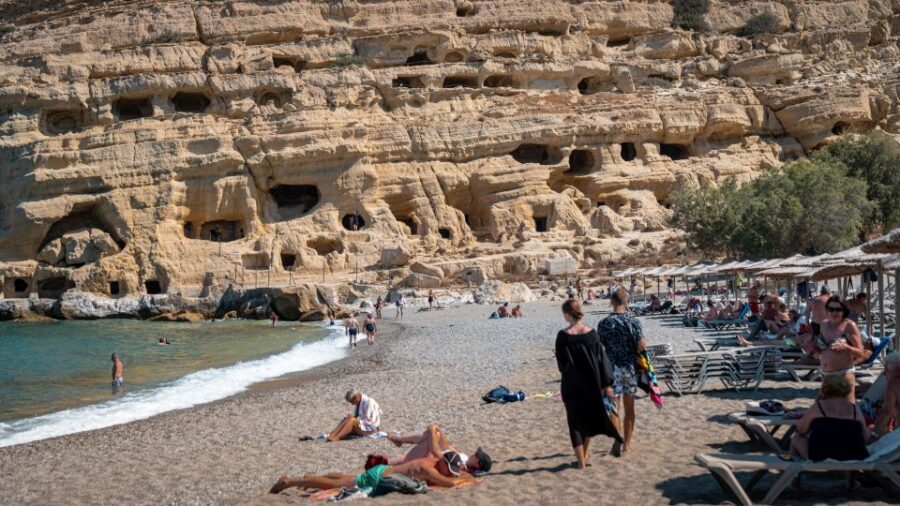 From Heraklion: Day Trip to Matala Hippie Beach and Caves - Guide and coach reality: languages, what you learn, and comfort level