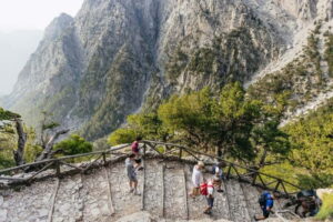 From Heraklion,Agia Pelagia,Malia: Samaria Gorge Guided Trip - From Omalos to Samaria Gorge: Breakfast, Entrance, and Getting In