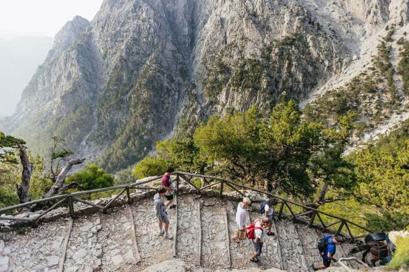 From Heraklion,Agia Pelagia,Malia: Samaria Gorge Guided Trip - From Omalos to Samaria Gorge: Breakfast, Entrance, and Getting In
