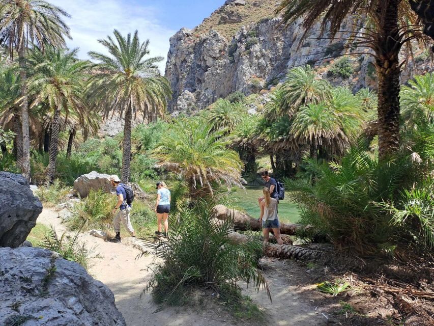 From Rethymno: Kourtaliotiko, Preveli Palm Beach, & Damnoni - Back to Damnoni for the Second Beach Stretch and Lunch Choices
