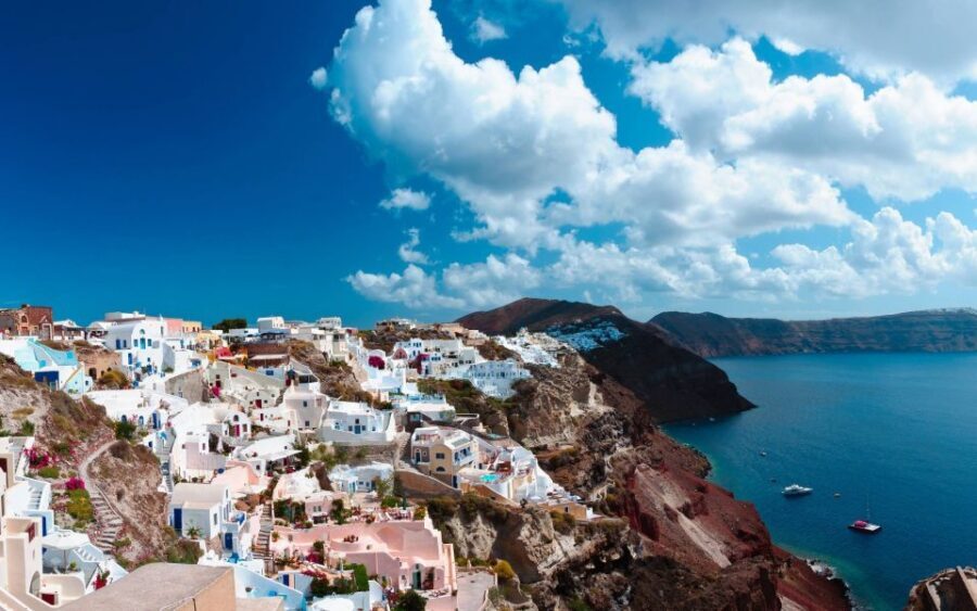 From Rethymno Port: Day Tour to Santorini - The guided bus tour: learning while you move