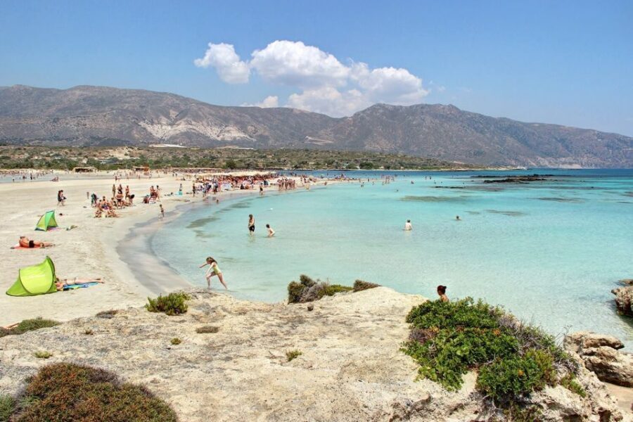 Georgioupolis Area: Full-Day Bus Trip to Elafonisi Island - The Scenic Bus Ride: villages, greenery, and a cave church stop