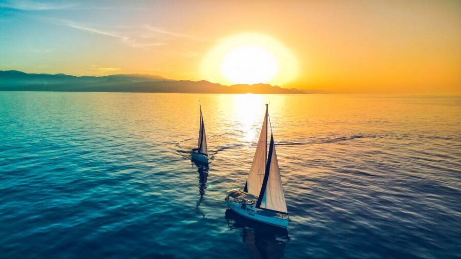 Heraklion: Dia Island Sailboat Cruise with Swimming and Meal - The one-hour sail to Dia: views, breeze, and a legend