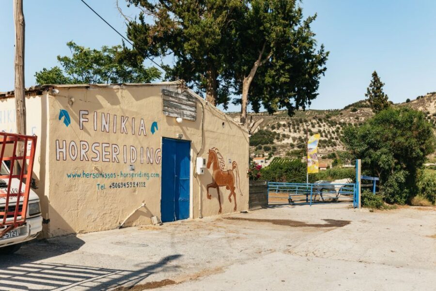 Heraklion: Horse Ride in the Cretan Mountains - Mid-ride break: orange juice, fruit, and that pause you actually need