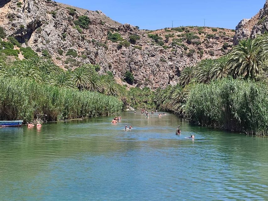 Heraklion: Preveli By Boat, Damnoni & Kourtaliotiko Springs - Kourtaliotiko Gorge springs: your first swim and the extra walk