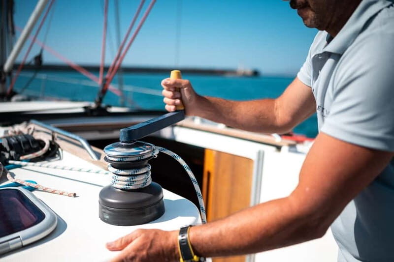 Heraklion: Sailing Trip to Dia Island with Lunch & Swimming - Dia Island time in Saint George Bay: swim, snorkel, SUP