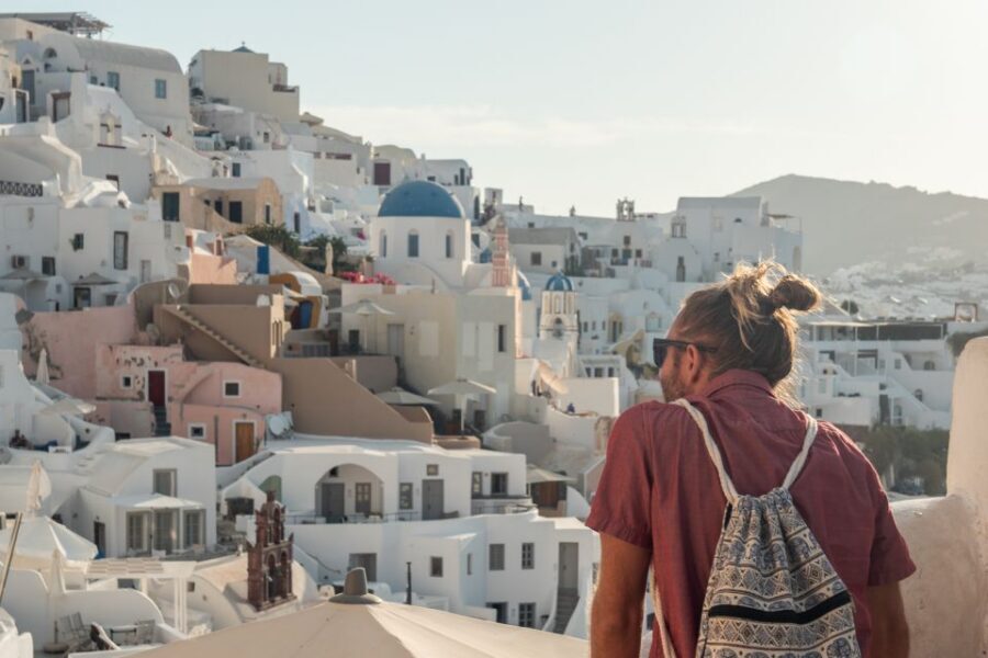 Heraklion: Santorini Day Trip with Boat Transfer & Oia Visit - Santorini Volcano add-on: hot springs for mid-May schedules