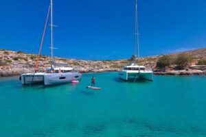 Heraklion: Sunset Luxury Cruise with Sushi and Open Bar - Swimming, snorkeling, SUP, and the gear that saves the day