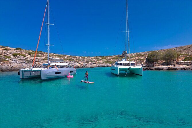 Heraklion: Sunset Luxury Cruise with Sushi and Open Bar - Swimming, snorkeling, SUP, and the gear that saves the day