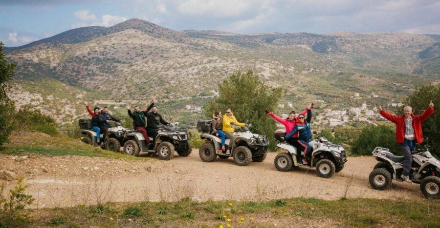 Hersonissos: ATV Quad Bike Safari in the Mountains of Crete - Churches, café stops, and the Askous stretch