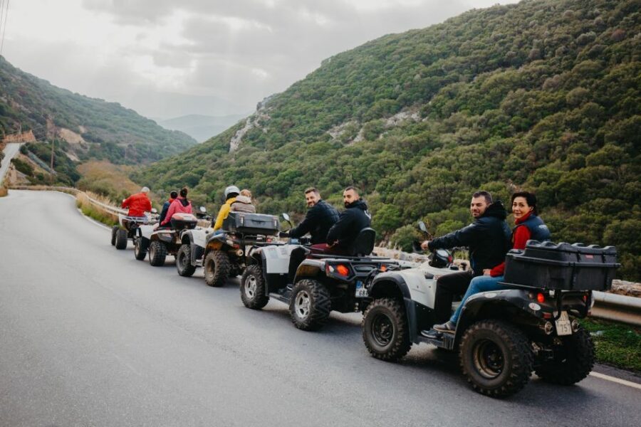 Hersonissos: ATV Quad Bike Safari in the Mountains of Crete - Aposelemis dam, Sfentili, and Panagias monastery area