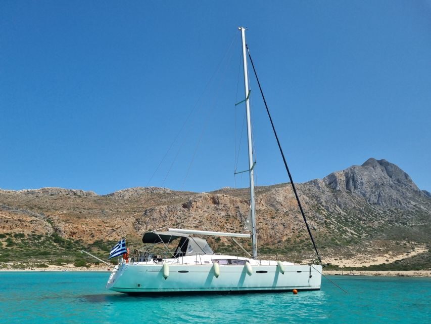 Kissamos: Balos and Gramvousa Private Sailing Trip with Meal - Lunch onboard on the water: Cretan food with wine, beer, and soft drinks