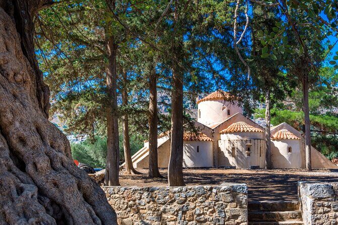 Knossos, Lasithi, Zeus Cave & Olive Mill Farm Combo Tour - Stop 4: Krasi Village, Plane Tree, and Freshwater Springs