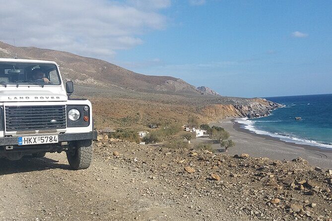 Land Rover Safari: Tripitis Gorge and Beach, South Crete - Lunch at the beach: 3 courses, water, and wine