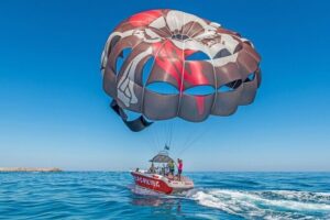 Parasailing Activity on Rethymno Beach, Crete - From Sofokli Venizelou to the Boat: How the Session Runs