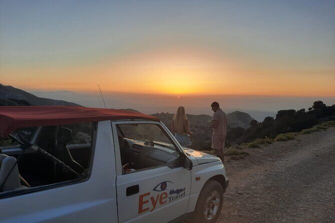 PRIVATE Jeep Safari 4x4 SUNSET (with Dinner) in Mountains CRETE - Stop One: Sfendili and the Aposelemis Dam Snap-Stop