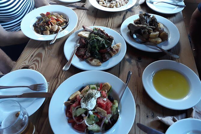 Private - Jeep Safari Tour with Lunch and Tastings - Samaria Gorge entrance: lunch at altitude with White Mountains views
