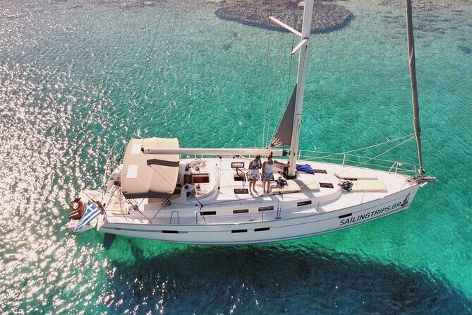Private Luxury Sailing Trips to Dia Island - St. George’s Bay on Dia Island: clear water, quiet feel, and real time in the sea