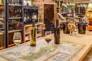 PRIVATE Walking Tour with Lunch and Wine Tasting by a Sommelier - Profiti Ilia hillside café: the view-first warm-up