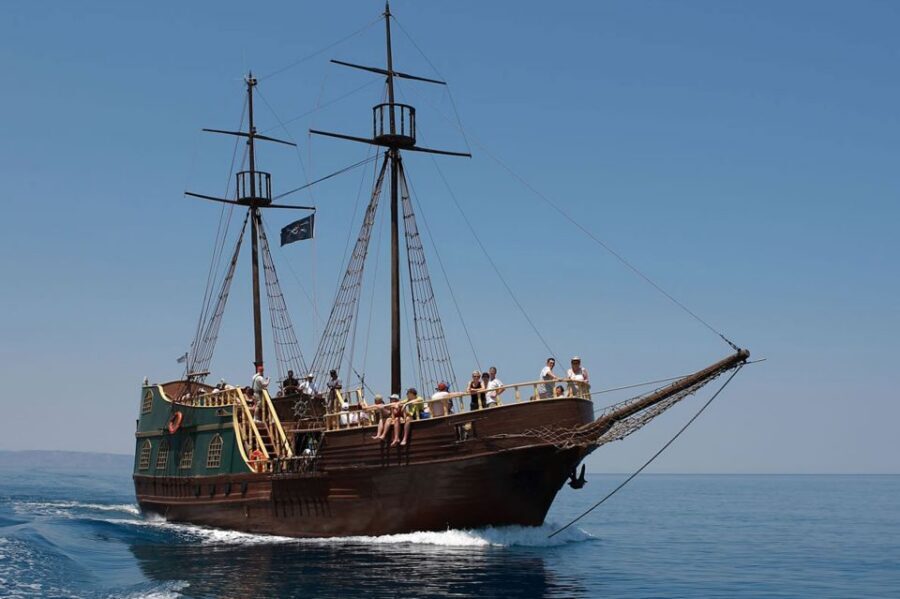 Rethymno: Pirate Boat Cruise with Swimming Stops - Lunch, drinks, and the onboard pirate-boat vibe