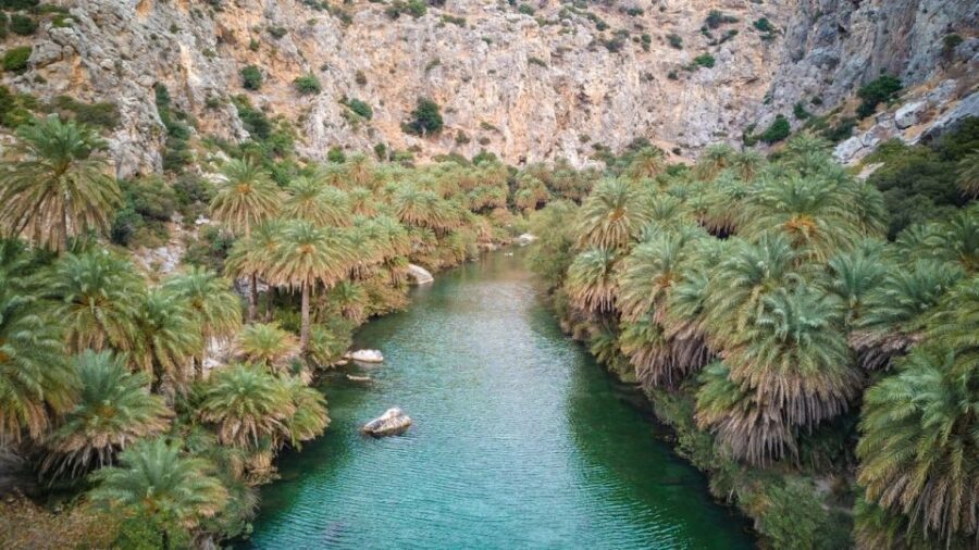 Rethymno: Preveli Beach Damnoni Beach Kourtaliotiko Day Trip - Kourtaliotiko Gorge viewpoint: waterfalls, springs, and a stair workout