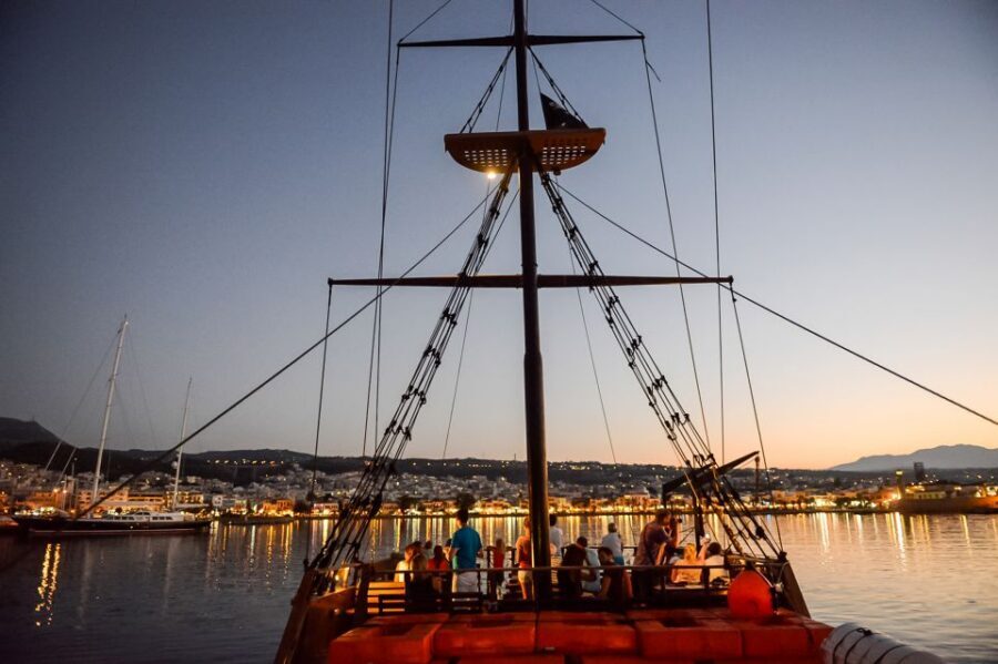 Rethymno: Sunset Cruise on a Wooden Pirate Boat - Sea conditions reality check: how to stay comfortable