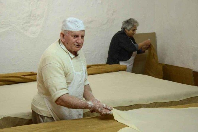 Rethymno Walking & Gastronomy Tour - The Venetian philo workshop: kantaifi and baklava dough, for real