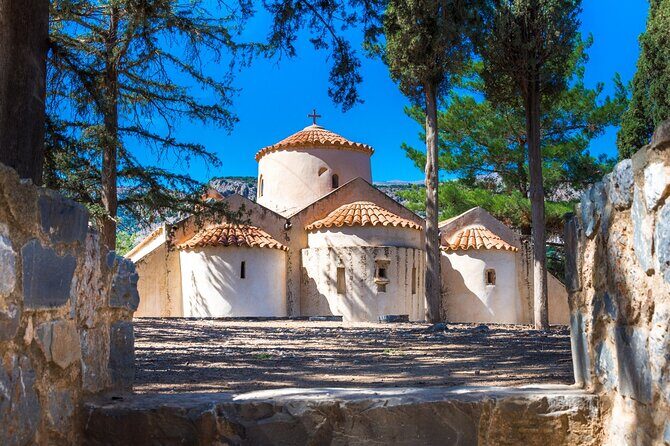 Road-trip to Lasithi, Zeus Cave, Vidiani, Krasi & Olive Mill Farm - Vidiani Monastery: A Calm Orthodox Stop Before the Big Myth