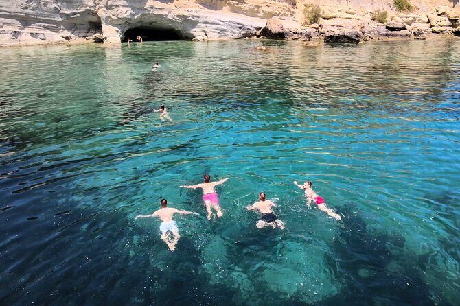 Sailing Trips with Cretan Sailing - St. George Bay: the first jump-in and your grilled lunch