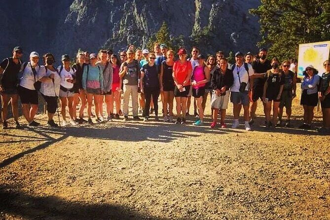 Samaria Gorge Hike - Entering Samaria Gorge National Park: 16 km down, guided all the way