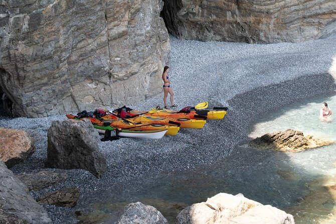 Sea Kayaking Sfakia, Crete - Kayaks for every level: tandem for beginners, better boats for pros
